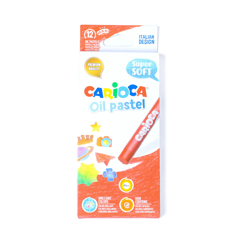 CARIOCA Oil Pastel Crayons Set – 12 Colors code 43277
