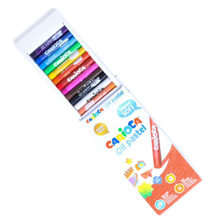 CARIOCA Oil Pastel Crayons Set – 12 Colors code 43277