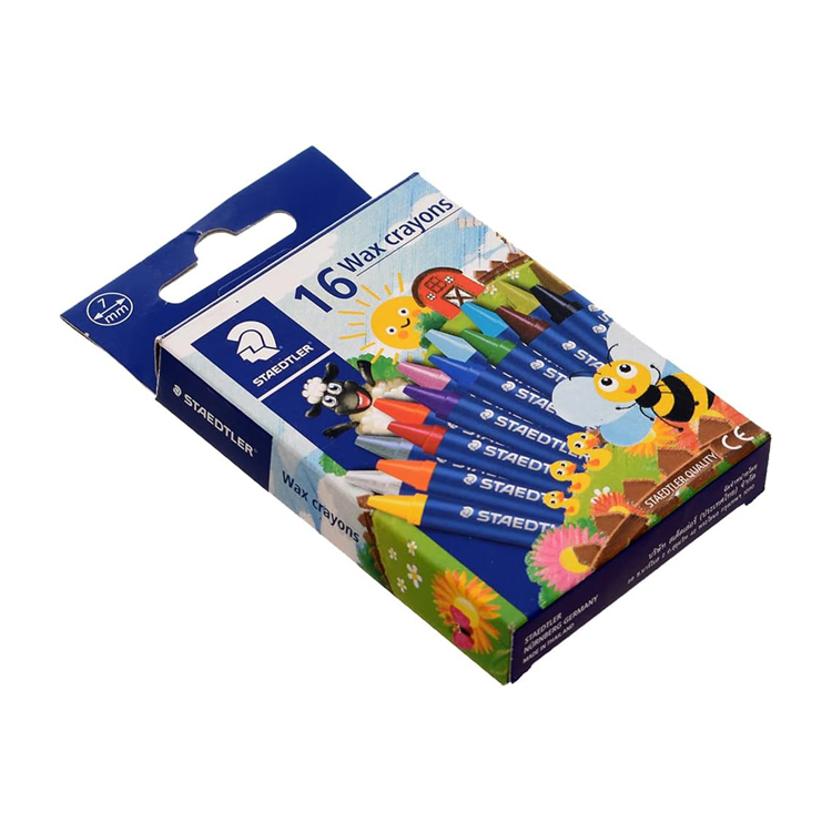 Staedtler short wax crayons set 7mm -multi color