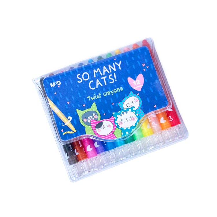 M&G 12-Color Twistable Wax Crayons code AGMX4336