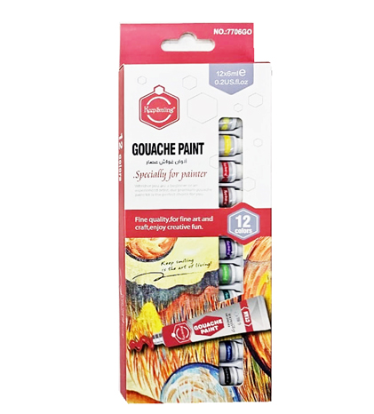 Gouache Paint keep smiling 12 colors -6ml
