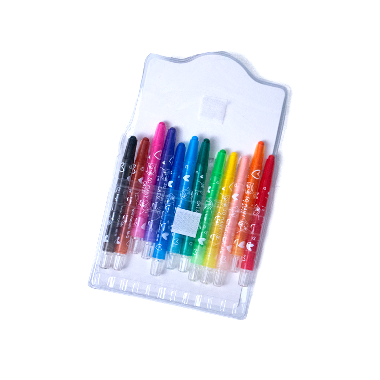 M&G 12-Color Twistable Wax Crayons code AGMX4336