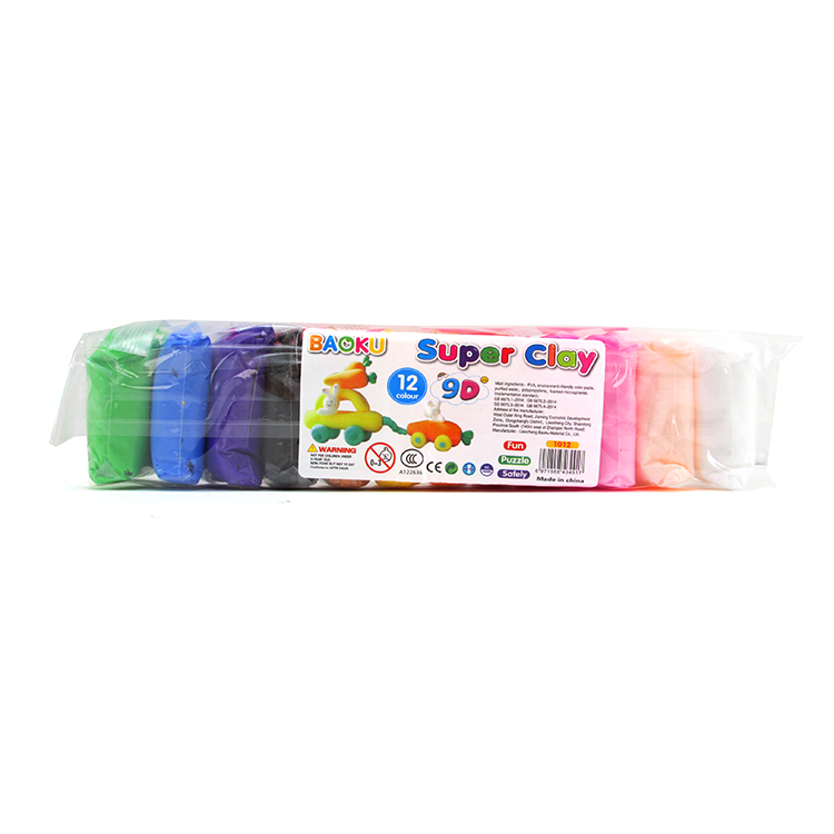 Foam Clay Air dry With 12 colors