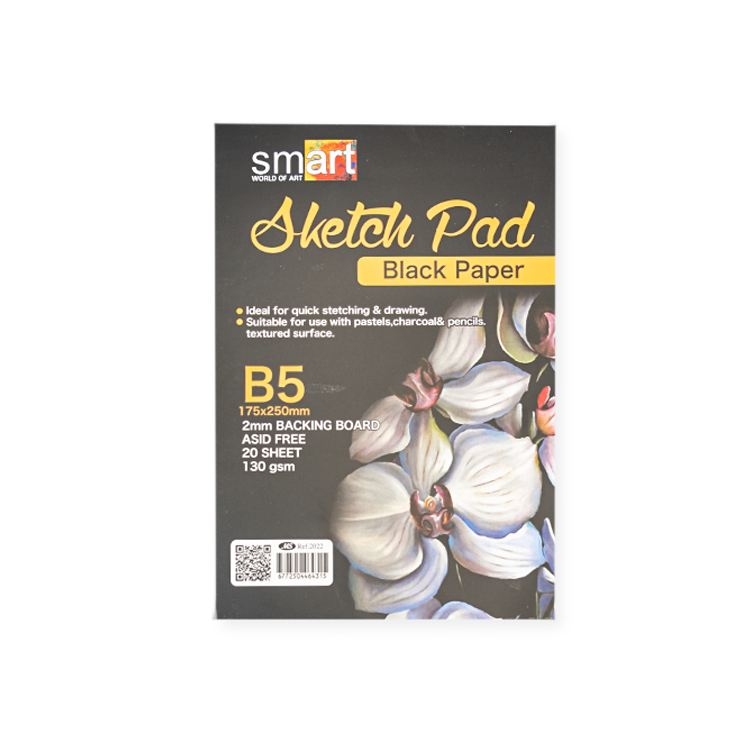 Black sketch 130 gm- 20 papers Smart