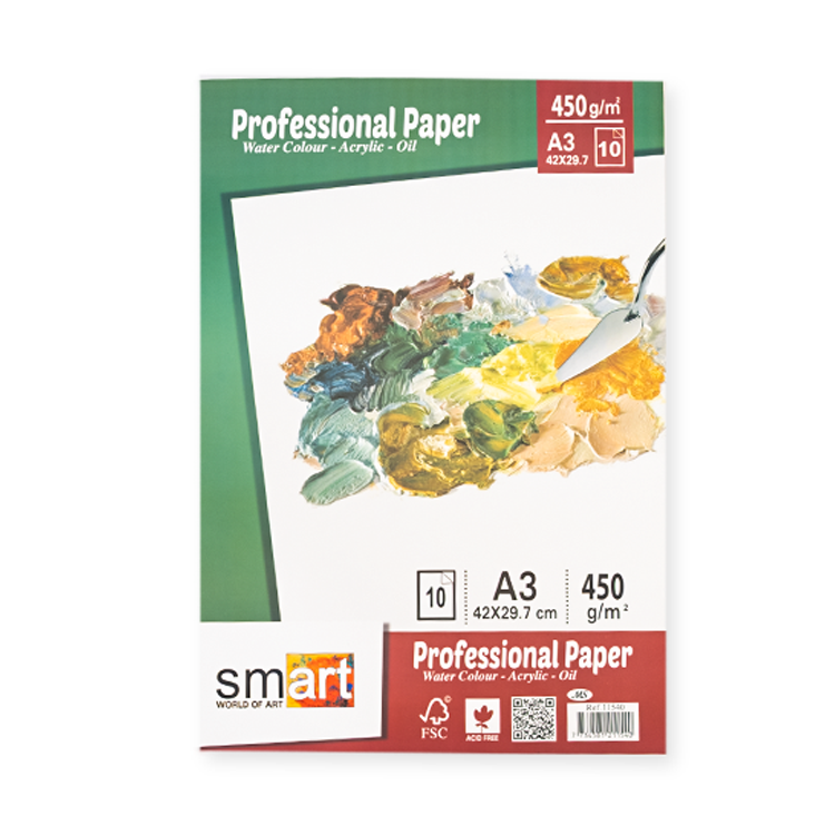 White sketch 450 gm- 10 Rough papers- Smart