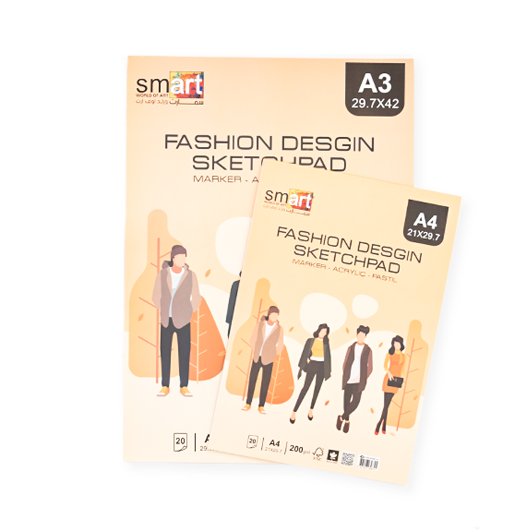 White sketch 200 gm- Fashion Design- Smart- 20 Sheets