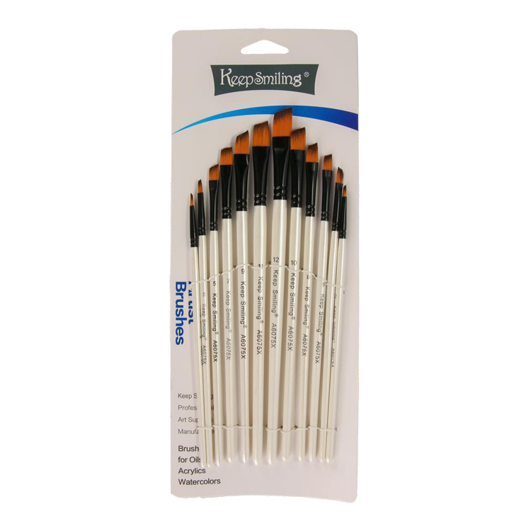 Set of 12 angel brushes different sizes- Keep Smiling