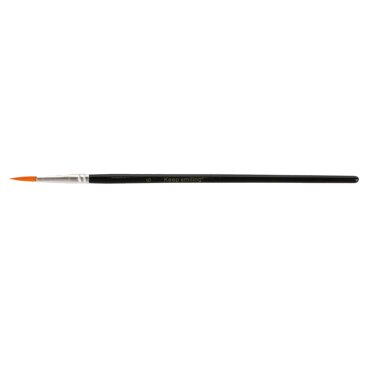 Round brush for watercolors- Keep Smiling