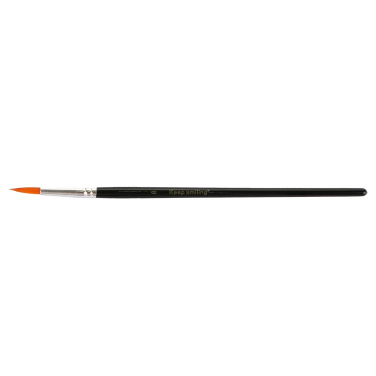 Round brush for watercolors- Keep Smiling