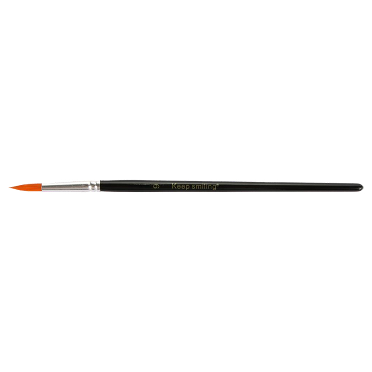 Round brush for watercolors- Keep Smiling