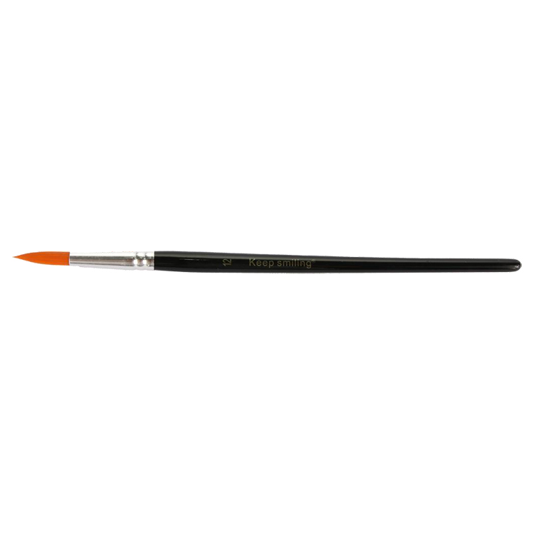 Round brush for watercolors- Keep Smiling