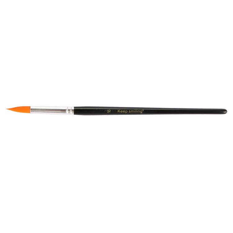 Round brush for watercolors- Keep Smiling
