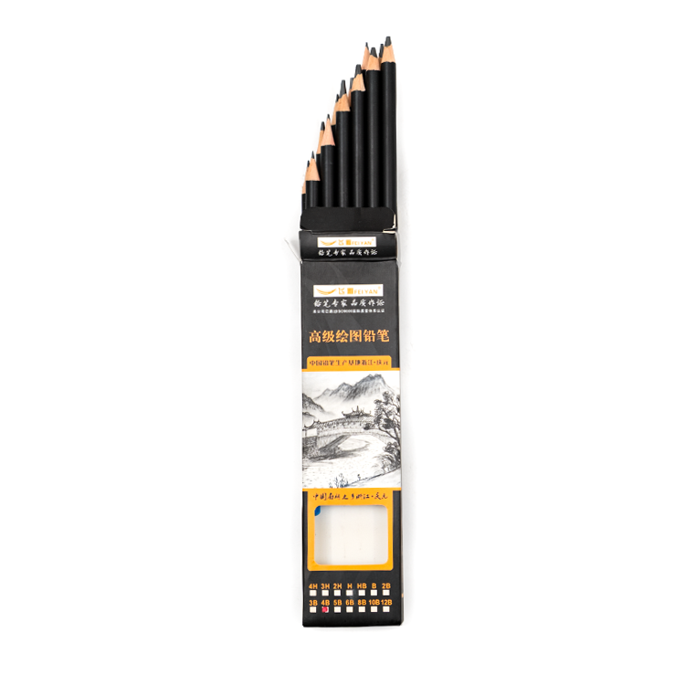 A set of Drawing pencils of different grades  