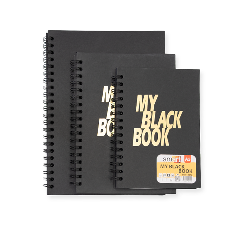 Black wired sketch 120 gm- 40 papers- Smart