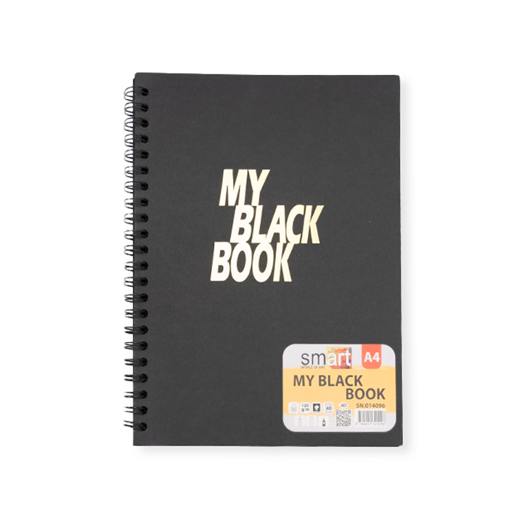 Black wired sketch 120 gm- 40 papers- Smart