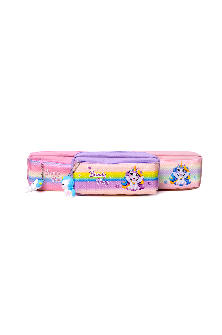 Fabric Pencil Case Beauty Pony-code 8597