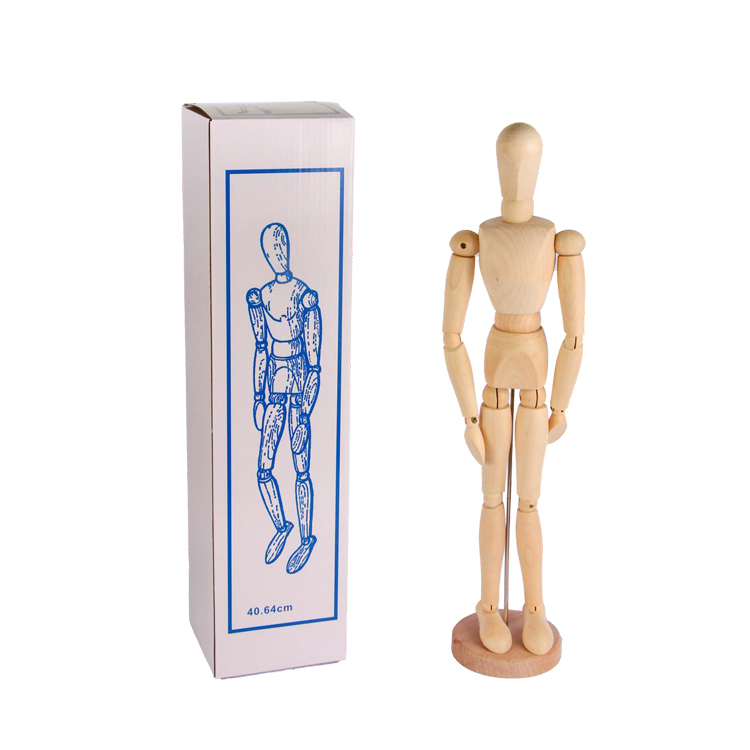 Keep smiling wooden Manikin