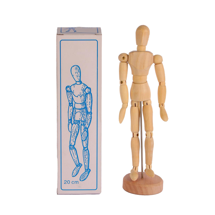 Keep smiling wooden Manikin