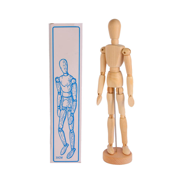 Keep smiling wooden Manikin