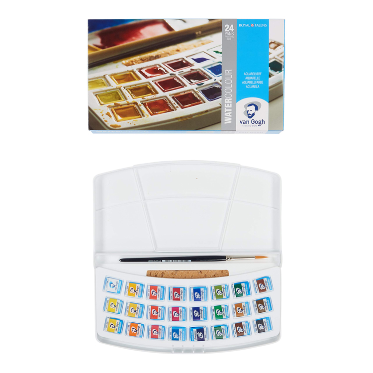 Van Gogh Watercolor plastic case set 