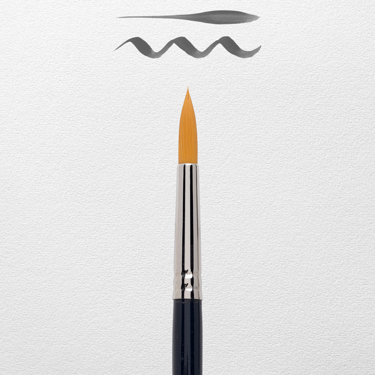 Round brush for watercolors- Keep Smilin...