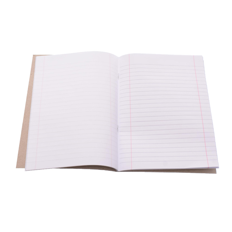 Blank lined small stapled copybook