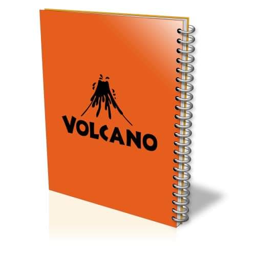 VOLCANO Small wired Lined copybook -EIFFEL