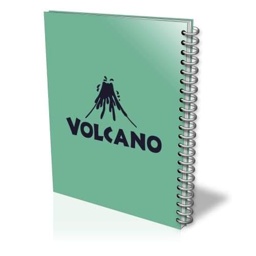 VOLCANO Small wired Lined copybook -EIFFEL