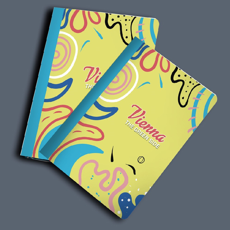 Stapled Lined A4 Copybook Vienna - EIFFEL