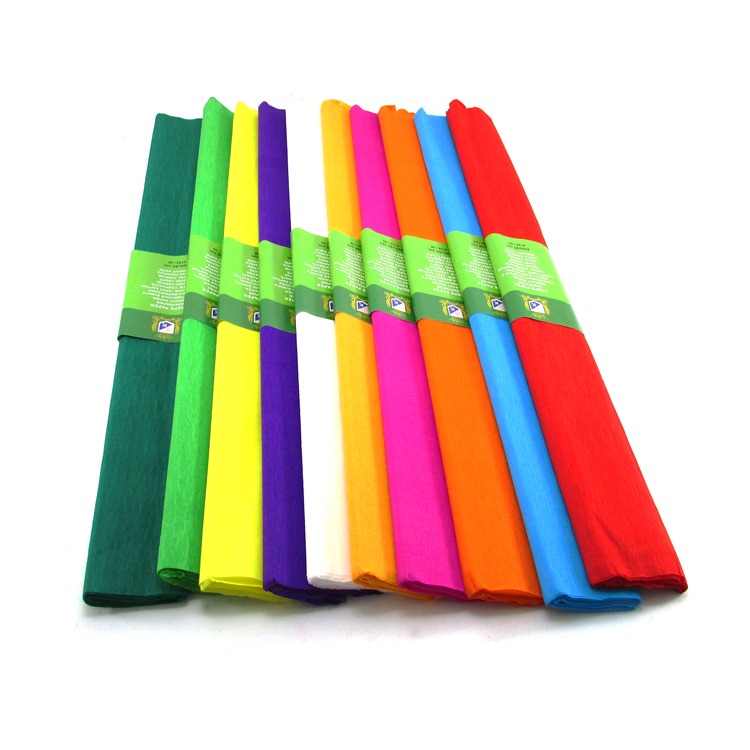 Colored crepe papers Pack of 10