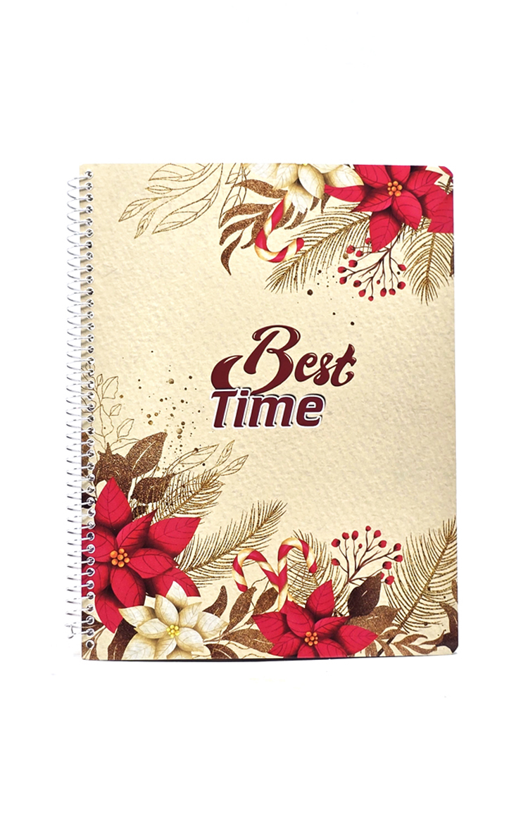 Wired Double Lined Small copybook-Best Time