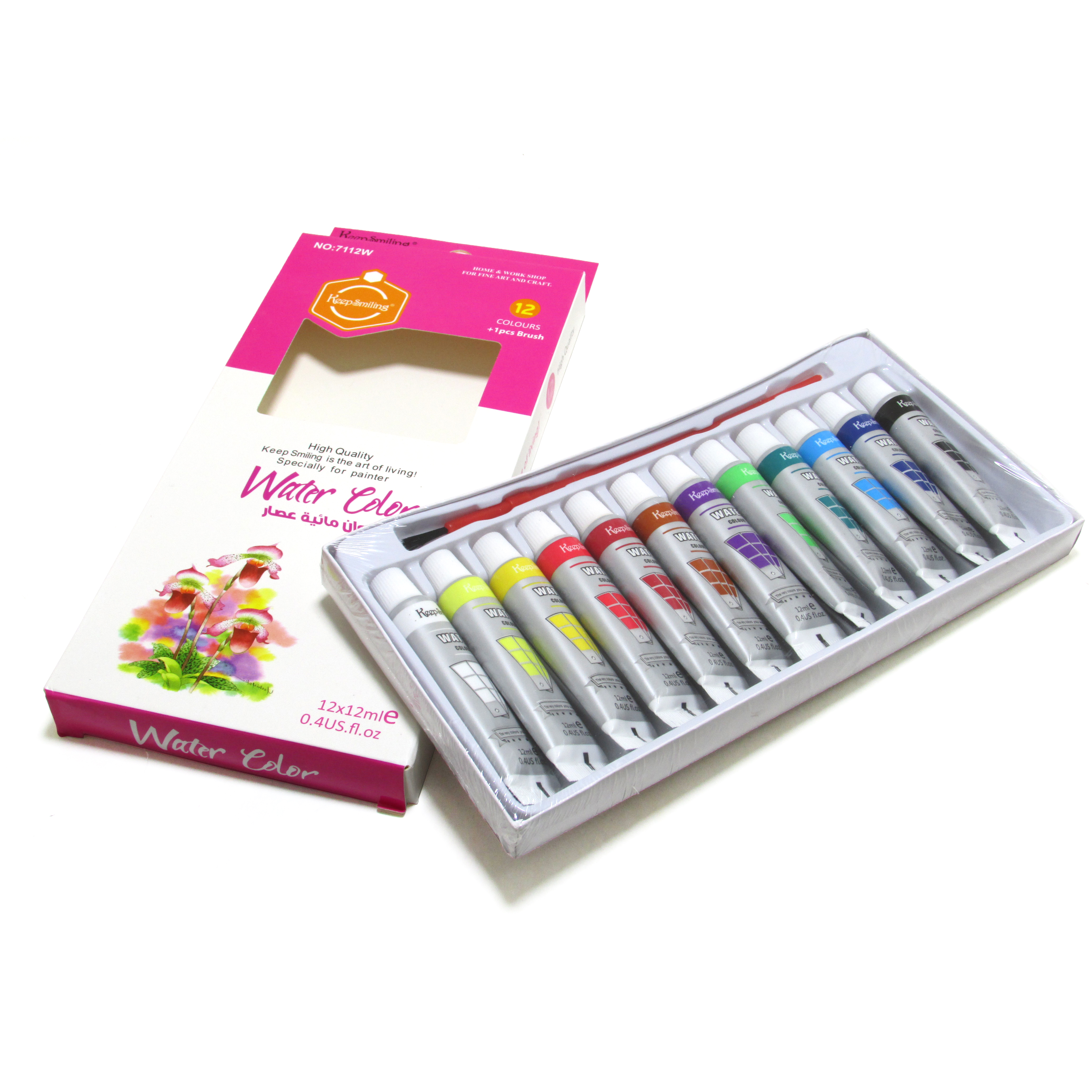 Keep Smiling Water color 12 tubes set-12mm