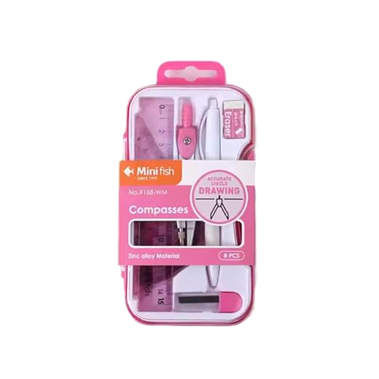 8-Piece Geometry Compass Set - Mini fish NO.9169