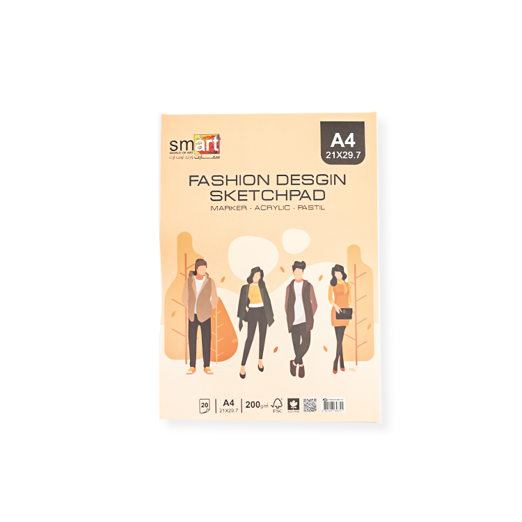 White sketch 200 gm- Fashion Design- Smart- 20 Sheets